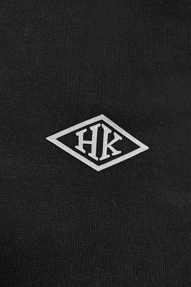 Han Kjobenhavn Distressed Diamond Logo Tee - Distressed Black