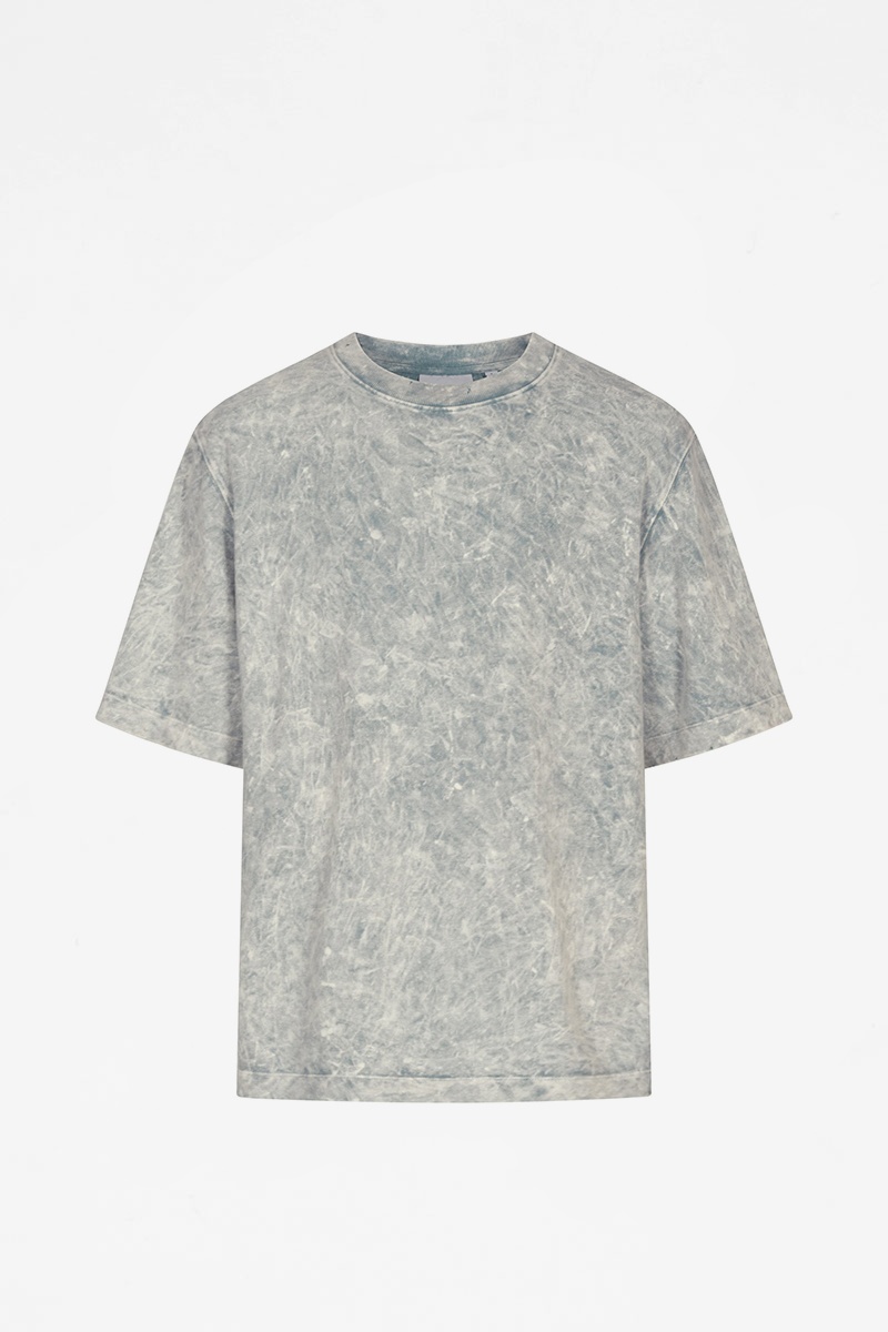 Han Kjobenhavn Distressed Tee - Distressed Grey Acid