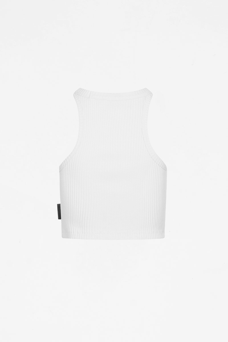 Han Kjobenhavn W Cropped Racer Top - Off White