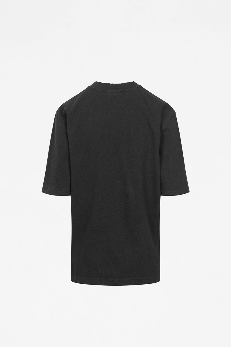 Han Kjobenhavn W Distressed Logo Tee - Black