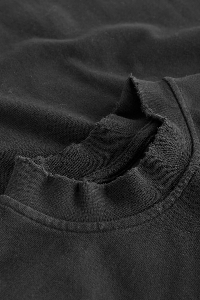 Han Kjobenhavn W Distressed Logo Tee - Black