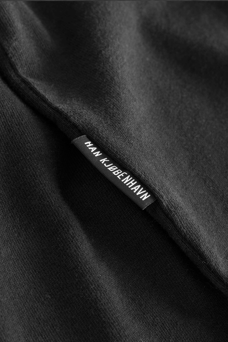 Han Kjobenhavn W Distressed Logo Tee - Black
