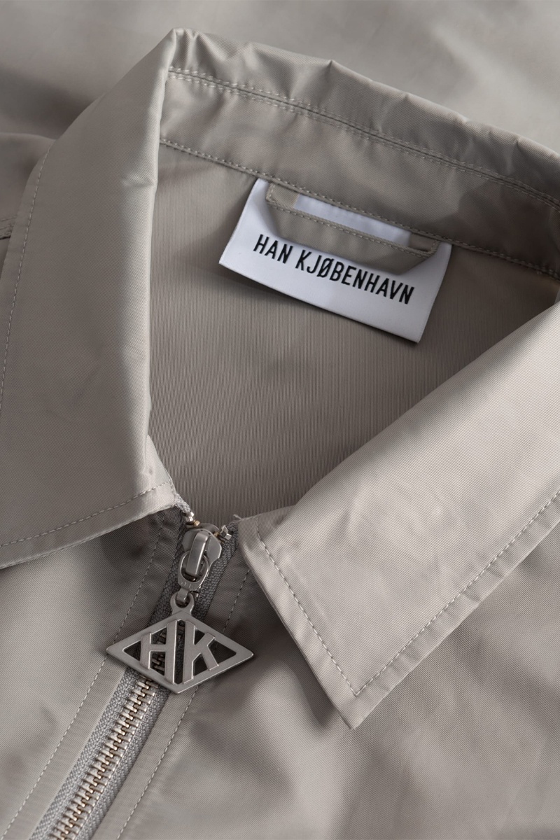 Han Kjobenhavn Army Zip Overshirt - Grey