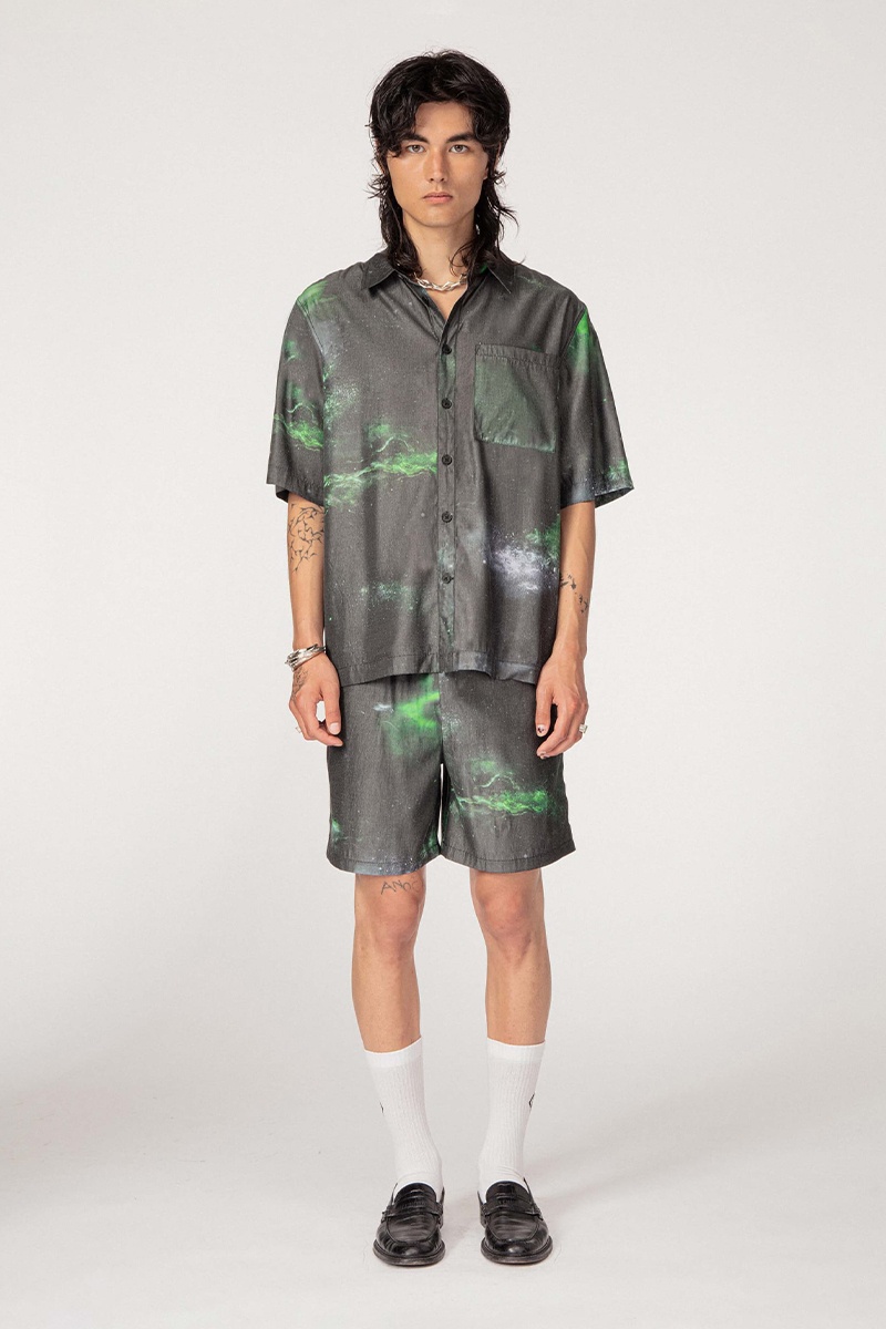 Han Kjobenhavn Boxy Shirt Short Sleeve - Galaxy