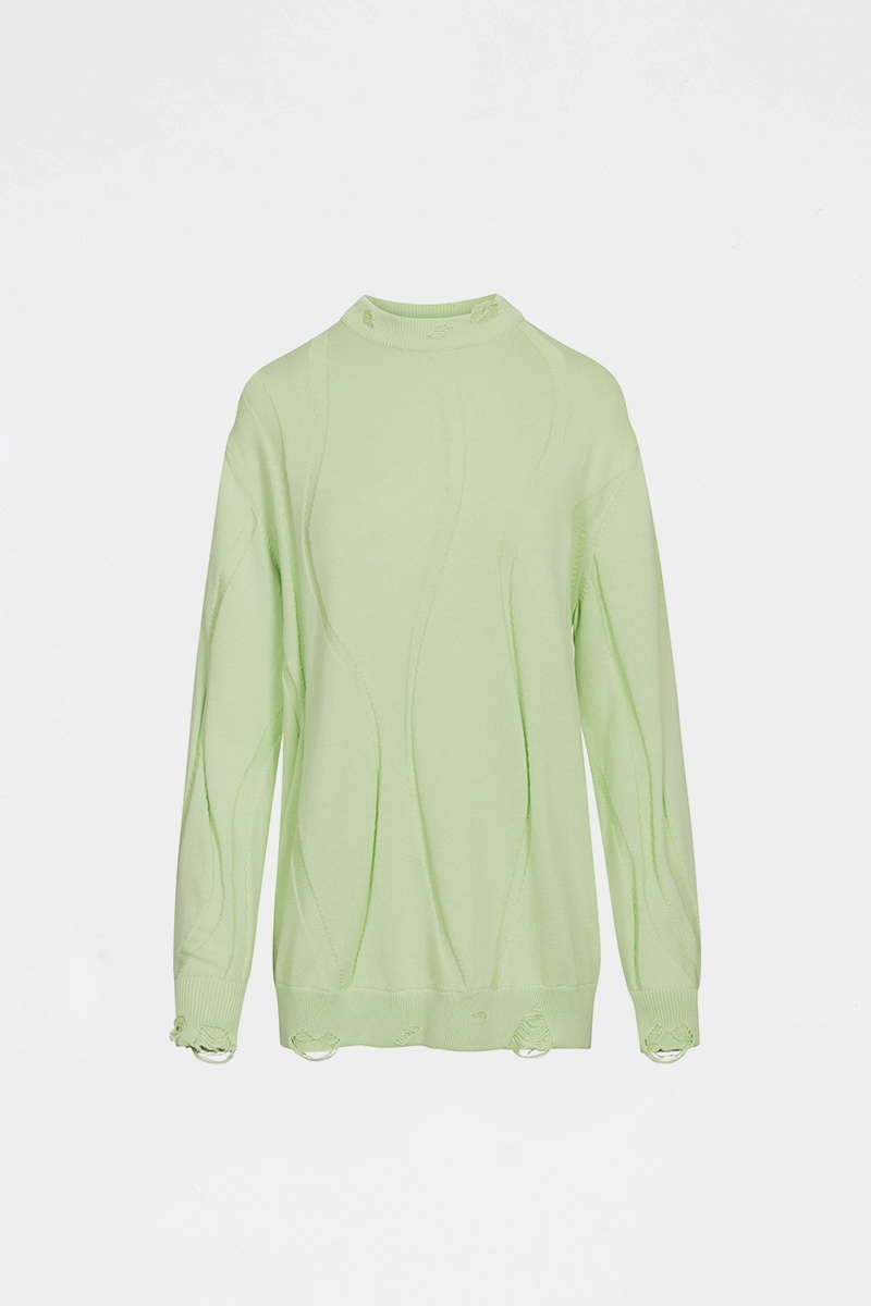 Han Kjobenhavn W Boyfriend Knit - Pale Green