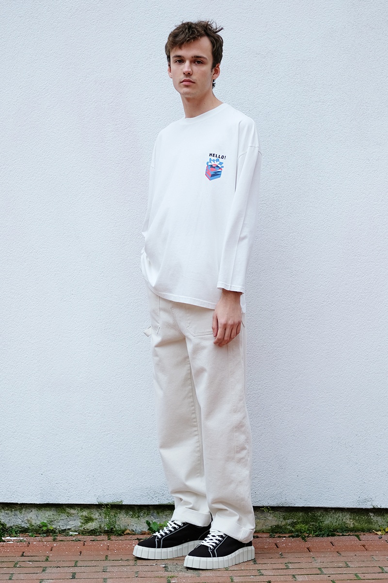 Henrik Vibskov Hello Cake  Big Tee - Ecru