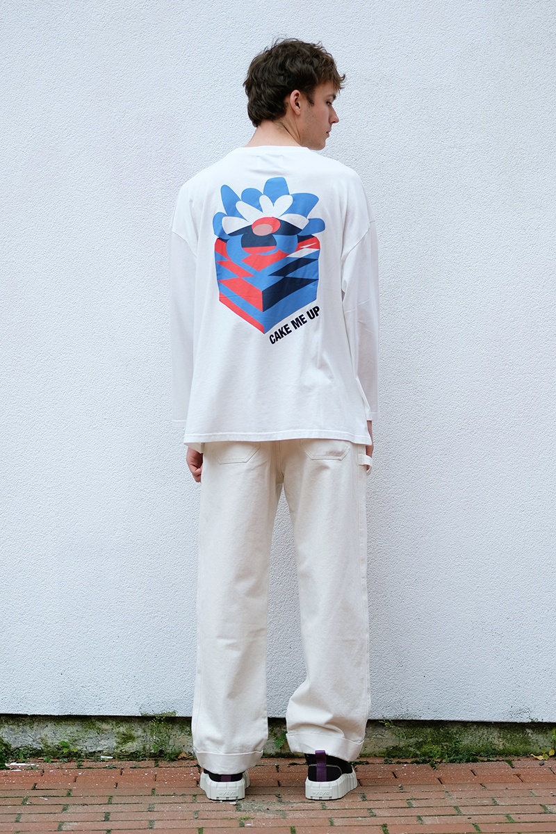 Henrik Vibskov Hello Cake  Big Tee - Ecru