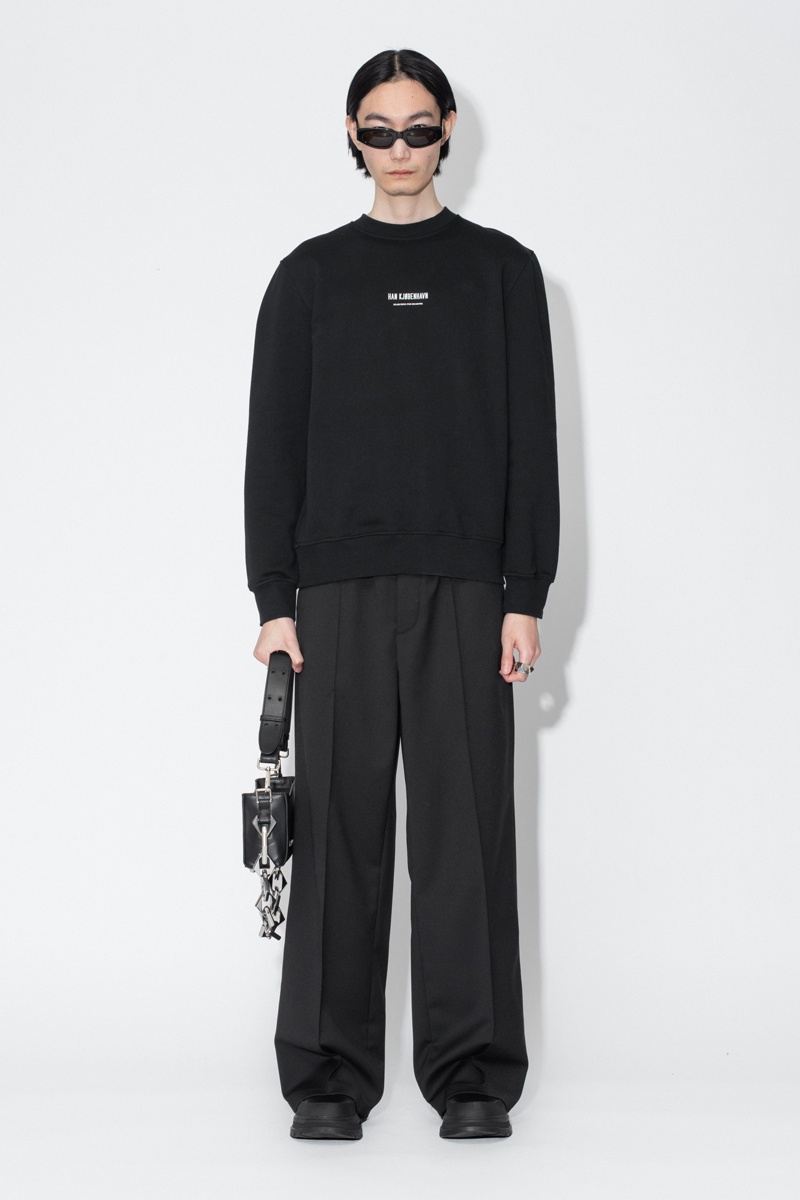 Han Kjobenhavn Shadows Moon Regular Crewneck - Black