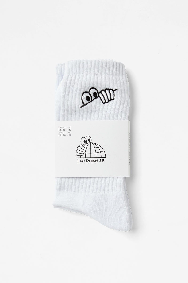 Last Resort AB Eyes Socks - White