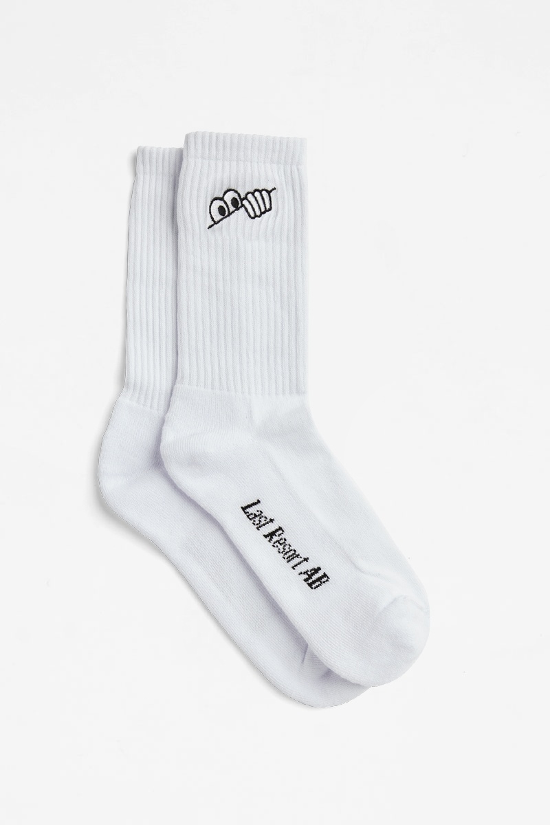 Last Resort AB Eyes Socks - White