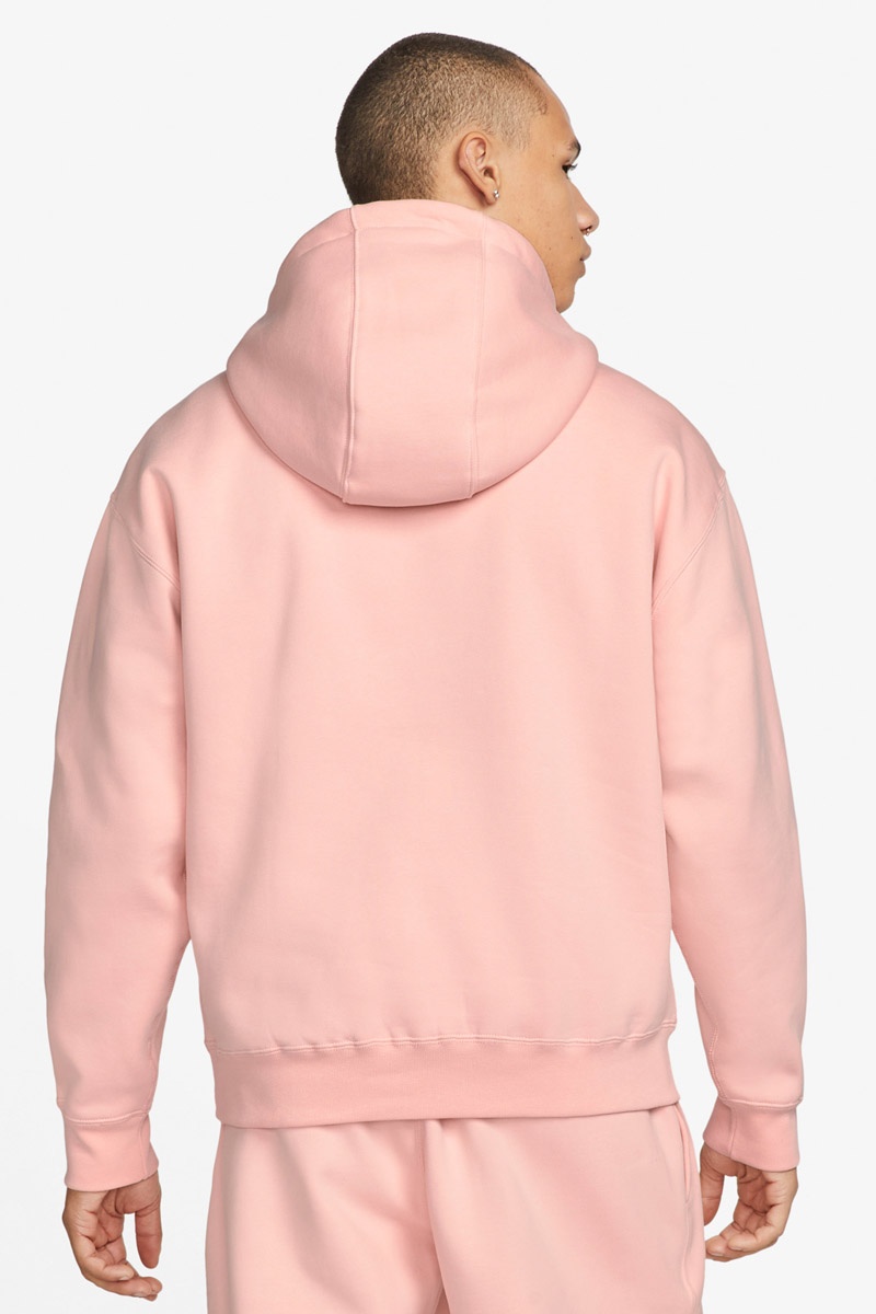 NikeLab Solo Swoosh Hoodie - Bleached Coral/White