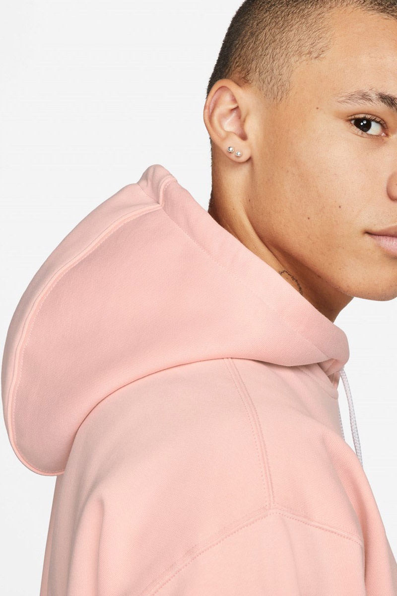 NikeLab Solo Swoosh Hoodie - Bleached Coral/White