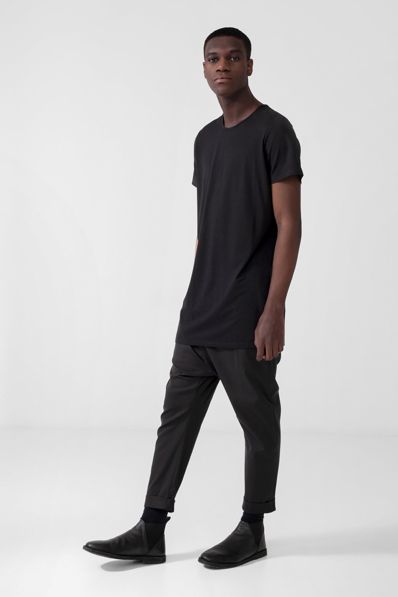 Nomen Nescio Long Tee - Deep Black