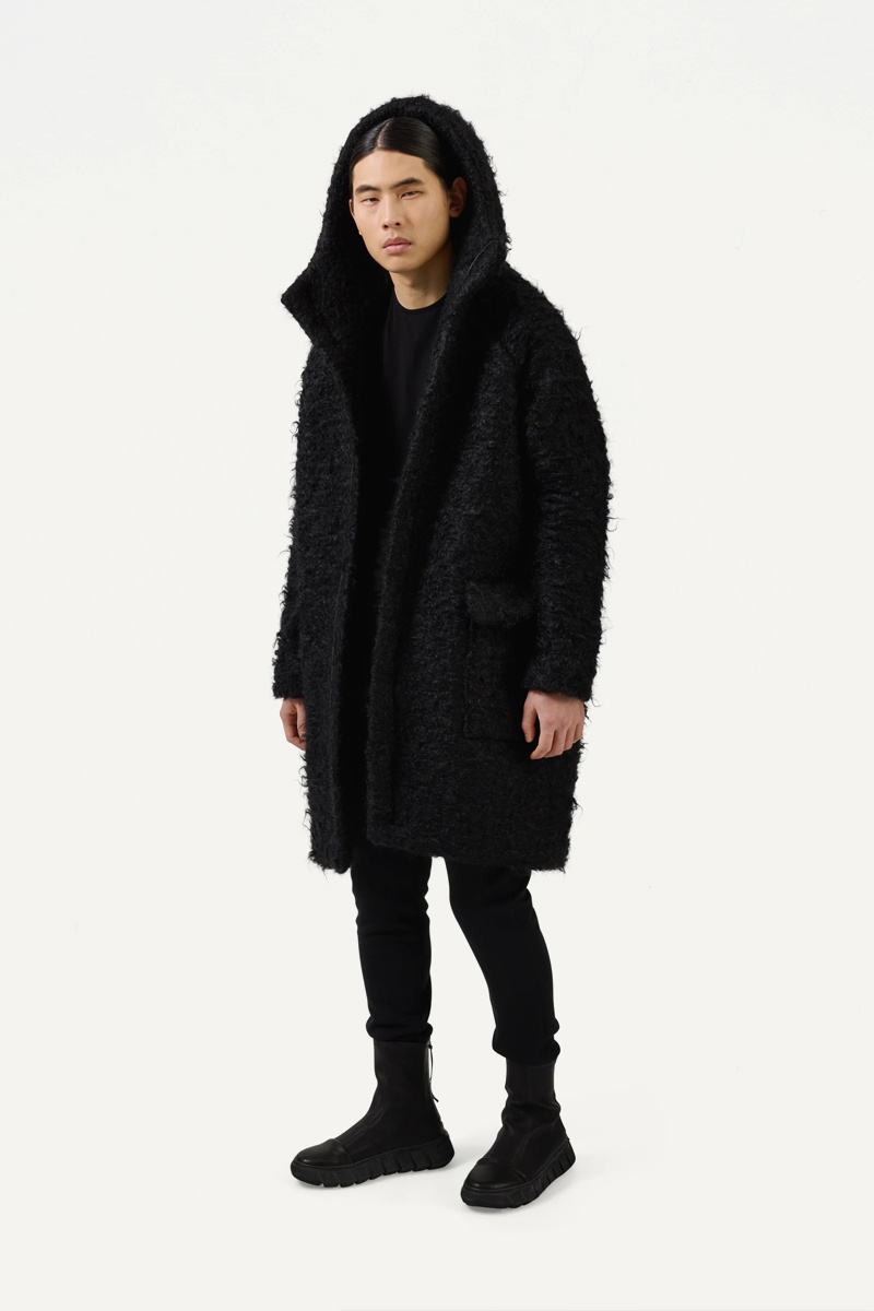 Nomen Nescio 156B Furry Coat - Black