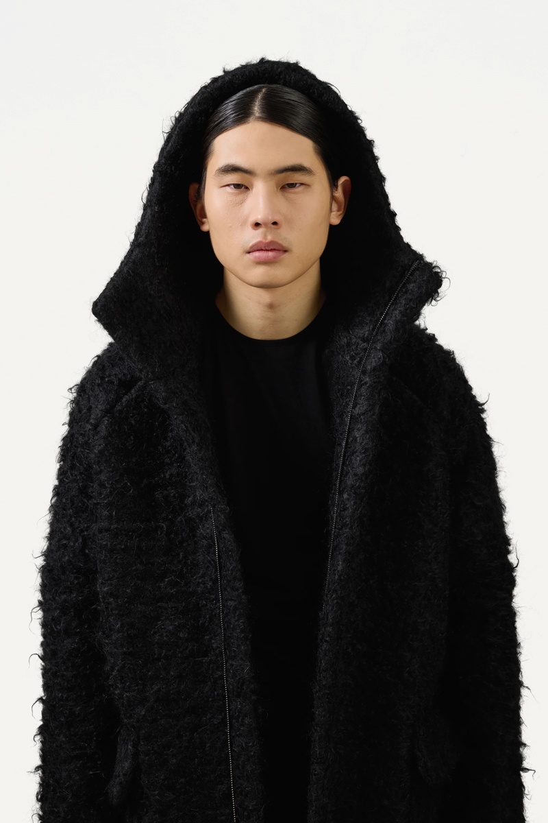 Nomen Nescio 156B Furry Coat - Black