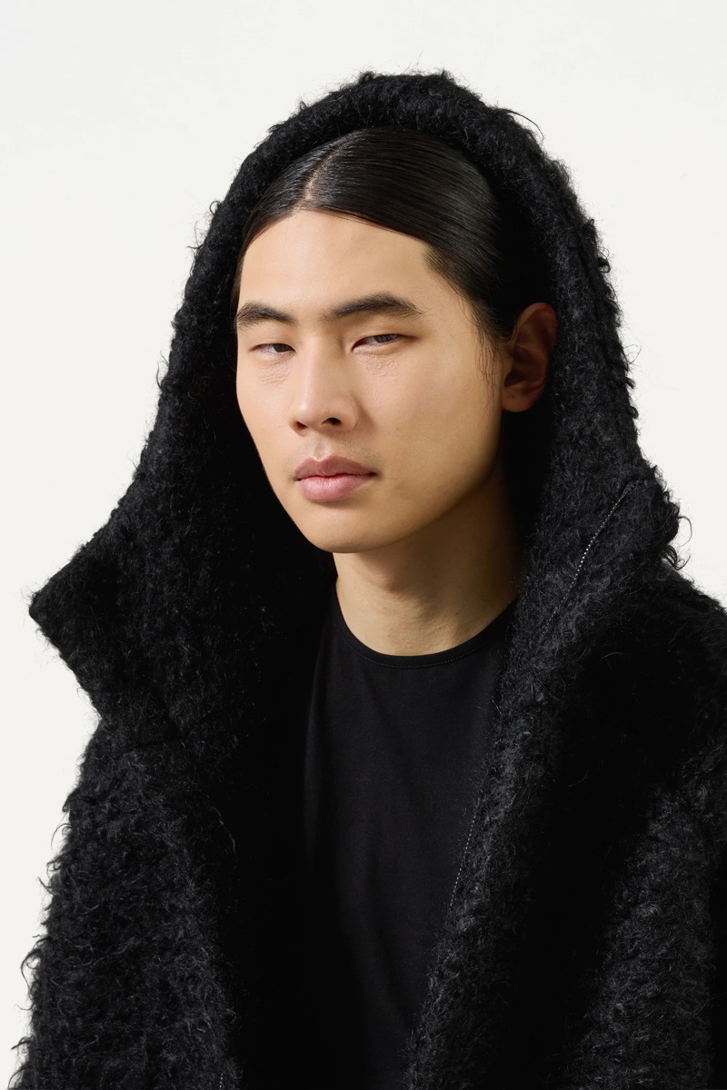 Nomen Nescio 156B Furry Coat - Black