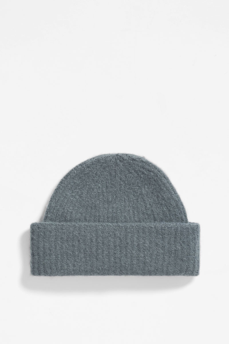Norse Projects Alpaca Wool Short Beanie - Mouse Grey