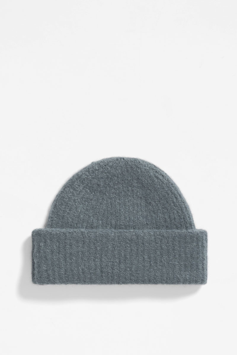 Norse Projects Alpaca Wool Short Beanie - Mouse Grey