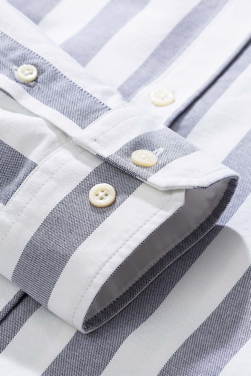 Norse Projects Anton Oxford - Navy Stripe