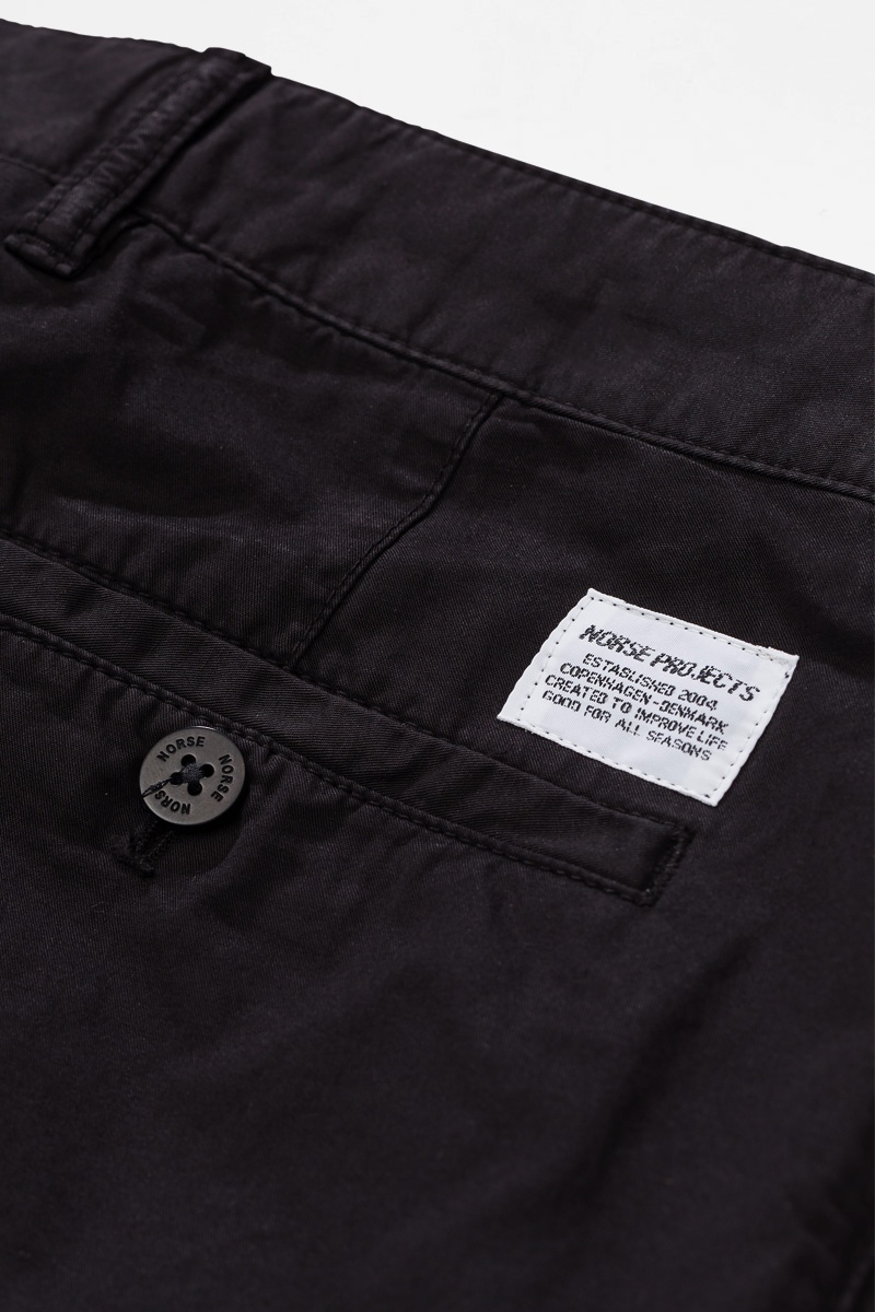 Norse Projects Aros Light Twill Shorts - Black