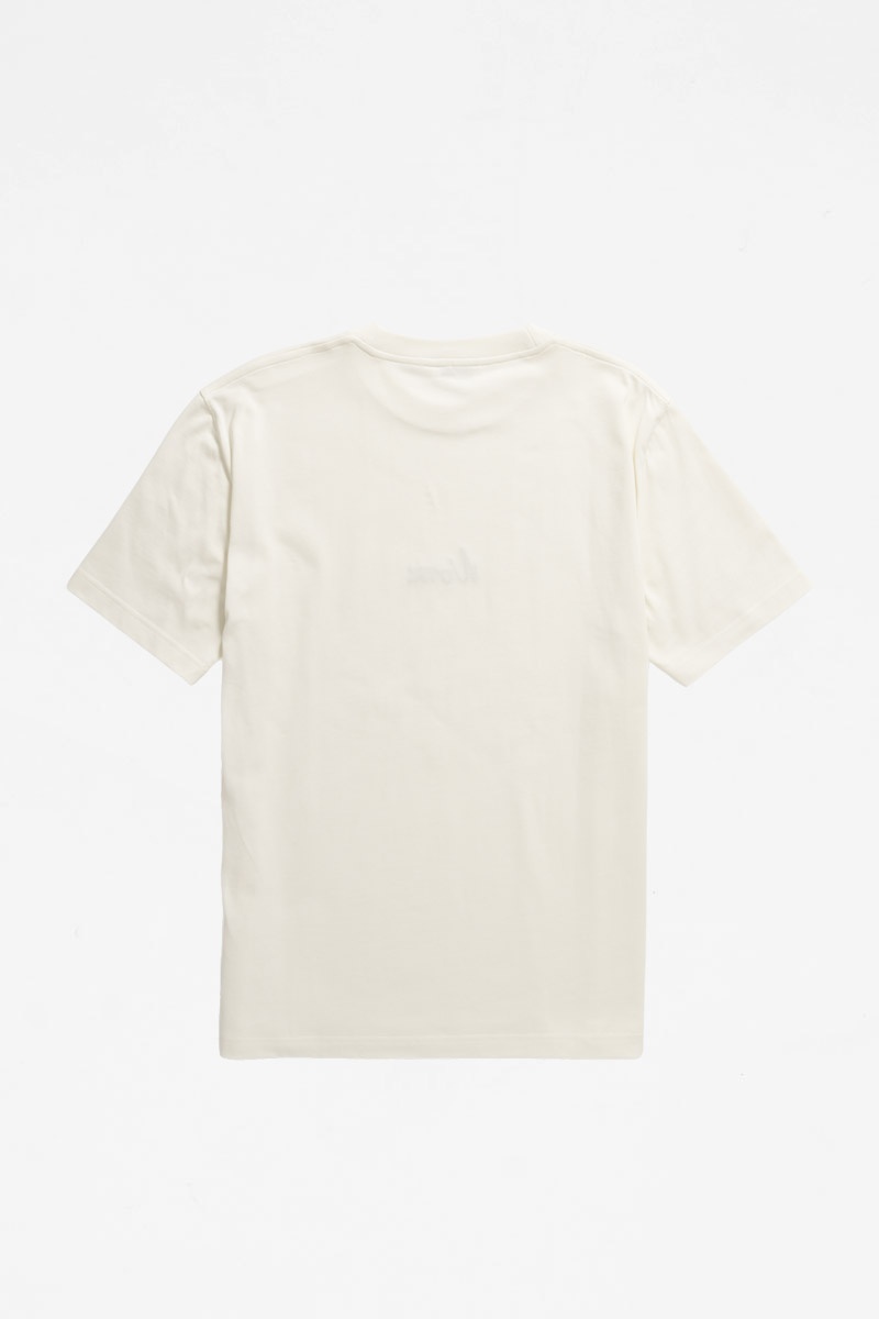 Norse Projects Johannes Organic Chain Stitch Logo Tee - Ecru