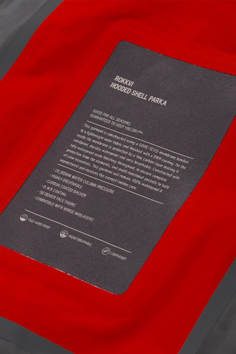 Norse Projects Rokkvi Shell Gore-Tex - Industrial Orange