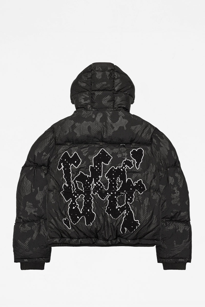 Racer Worldwide Black Camo Puffer Jacket 3.0 | Reede