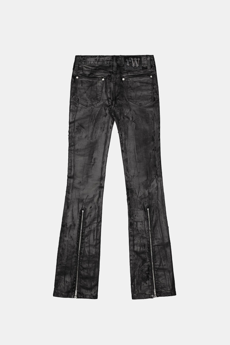 Racer Worldwide Doll Core Flared Wax Jeans