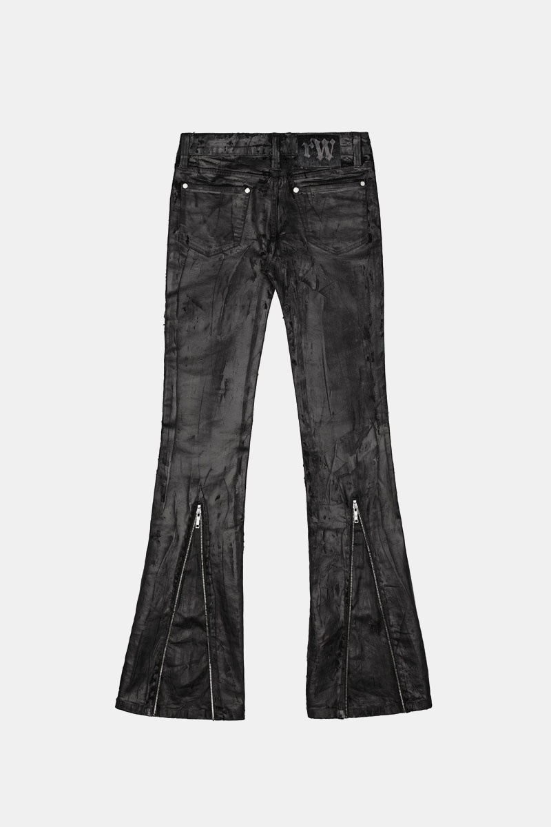 Racer Worldwide Doll Core Flared Wax Jeans