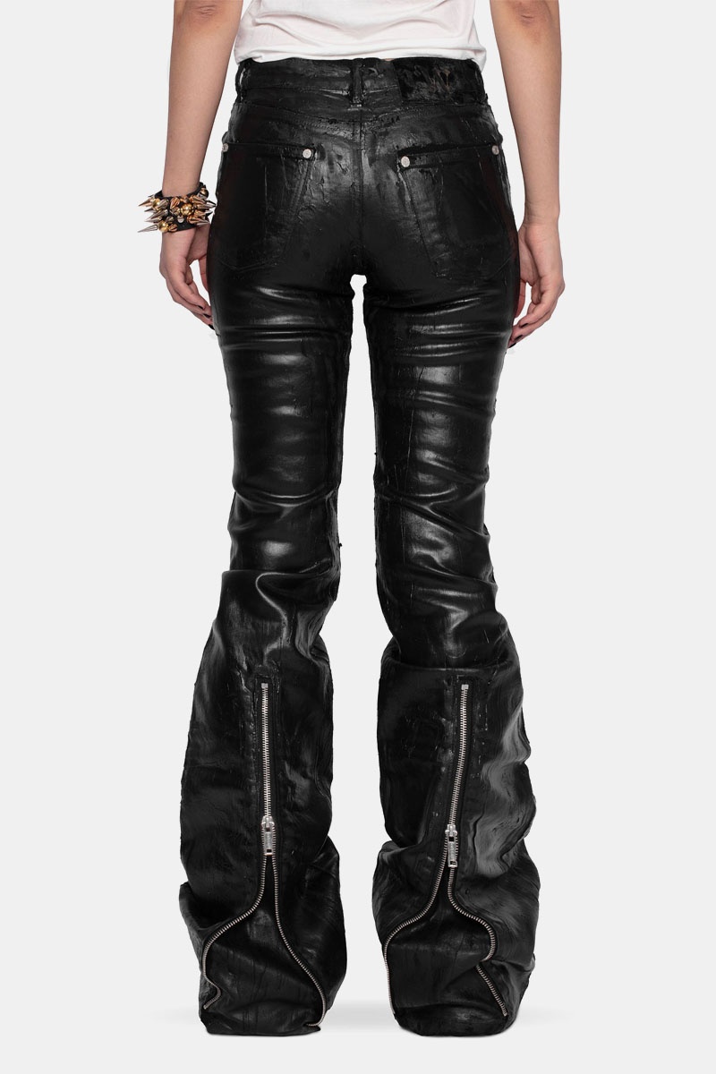 Racer Worldwide Doll Core Flared Wax Jeans