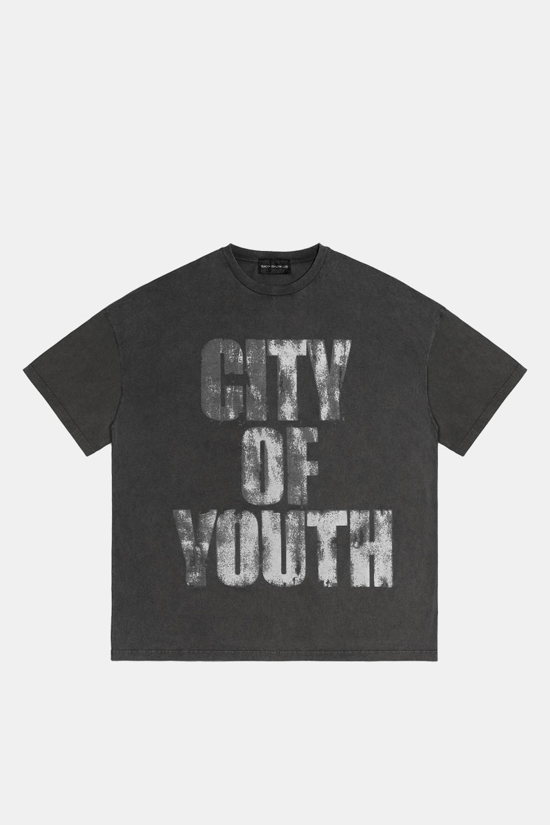 Racer Worldwide Washed Black Oversized Tee
