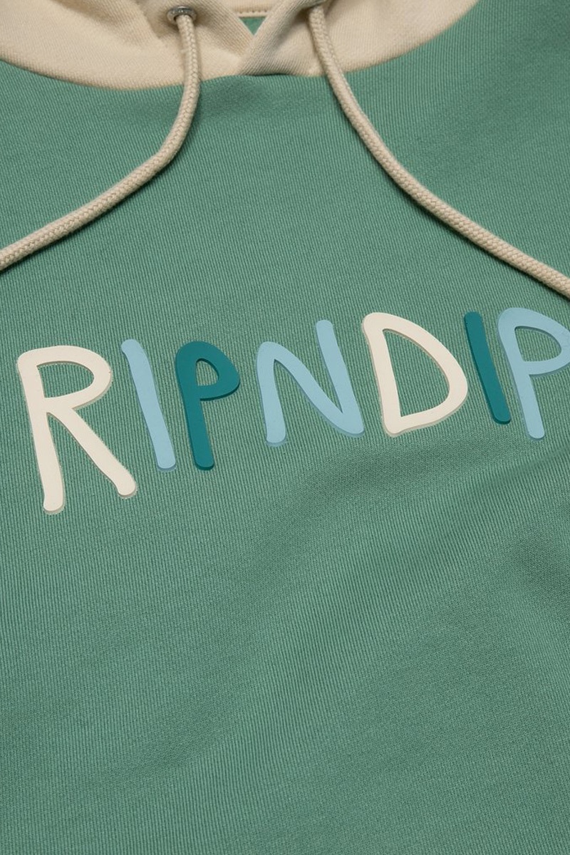 Ripndip Color Block Rubber Logo Hoodie - Multi