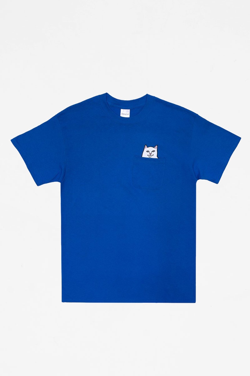 Ripndip Lord Nermal Pocket Tee - Royal Ripndip Lord Nermal Pocket Tee - Royal