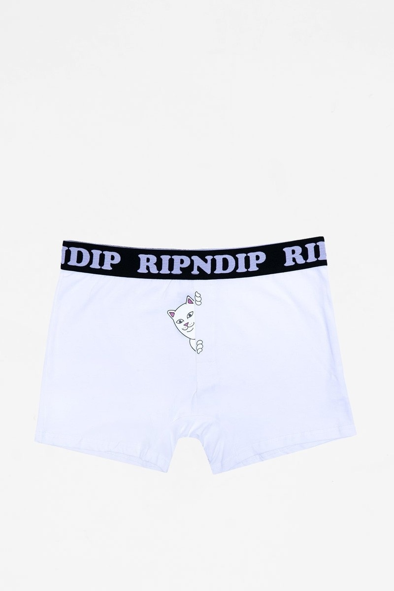 Ripndip Peek A Nermal Boxers - White