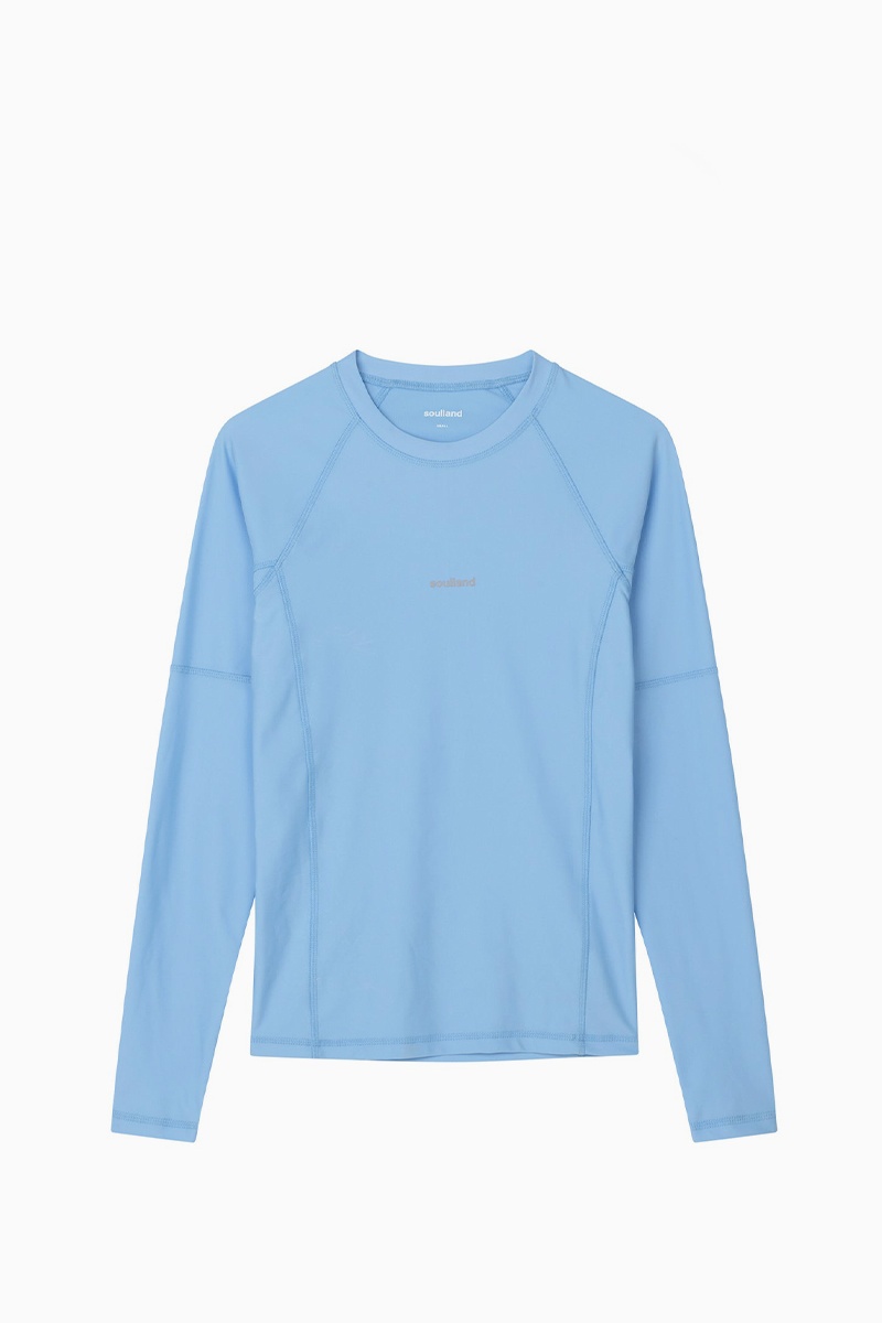 Soulland W Anna Swim Top - Light Blue