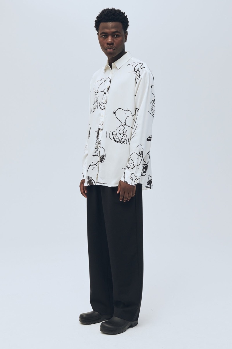 Soulland x Peanuts Damon Snoopy Shirt - White