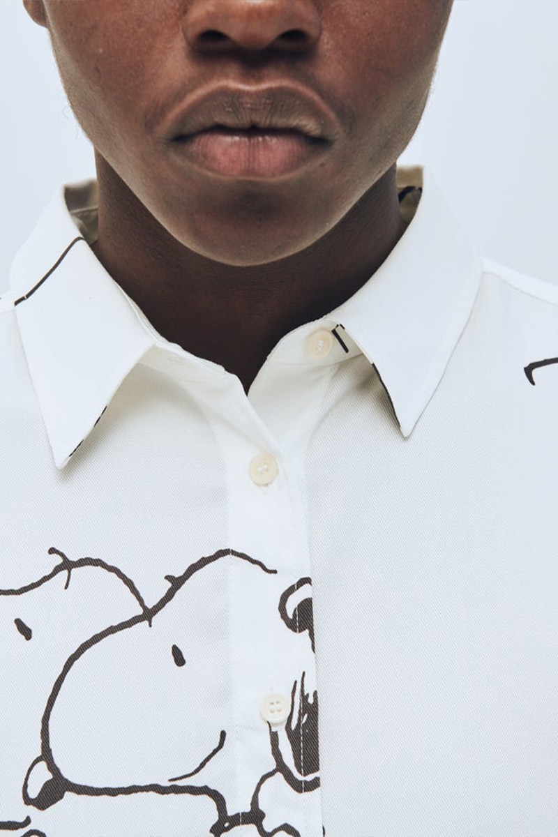 Soulland x Peanuts Damon Snoopy Shirt - White