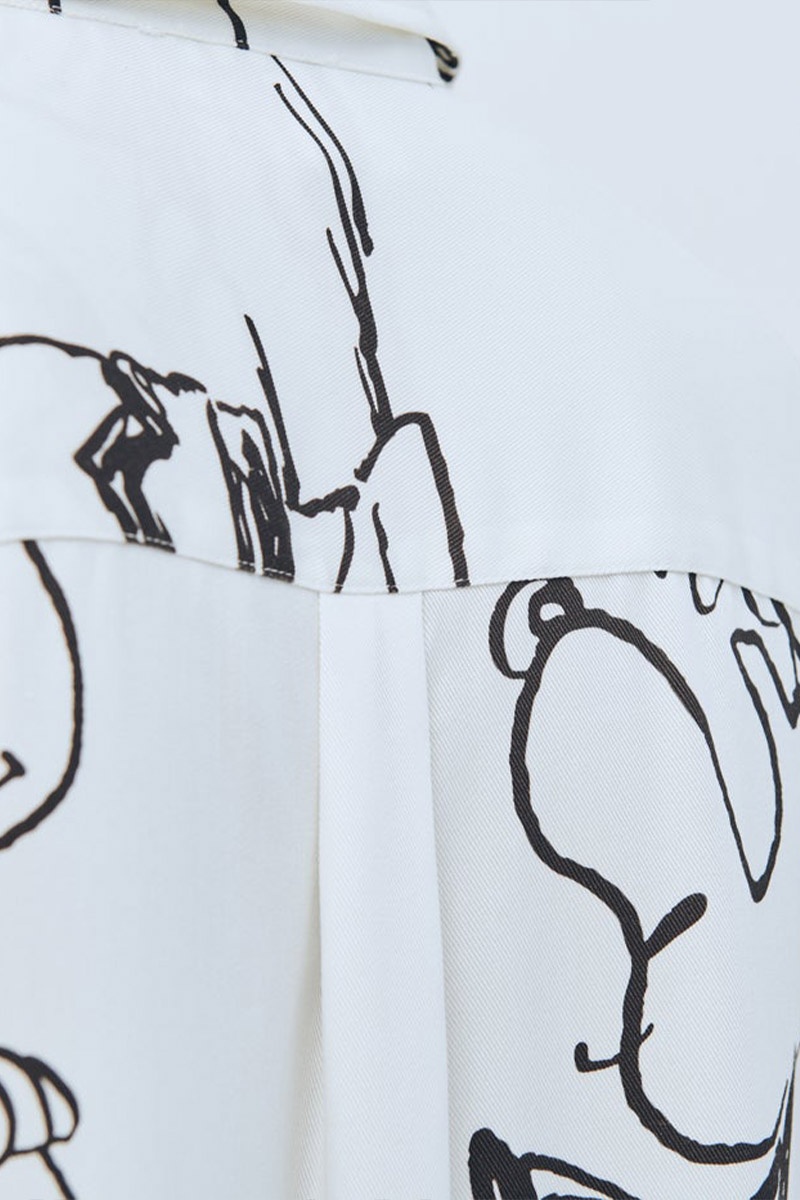 Soulland x Peanuts Damon Snoopy Shirt - White