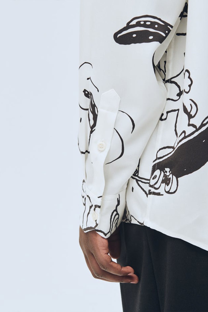 Soulland x Peanuts Damon Snoopy Shirt - White