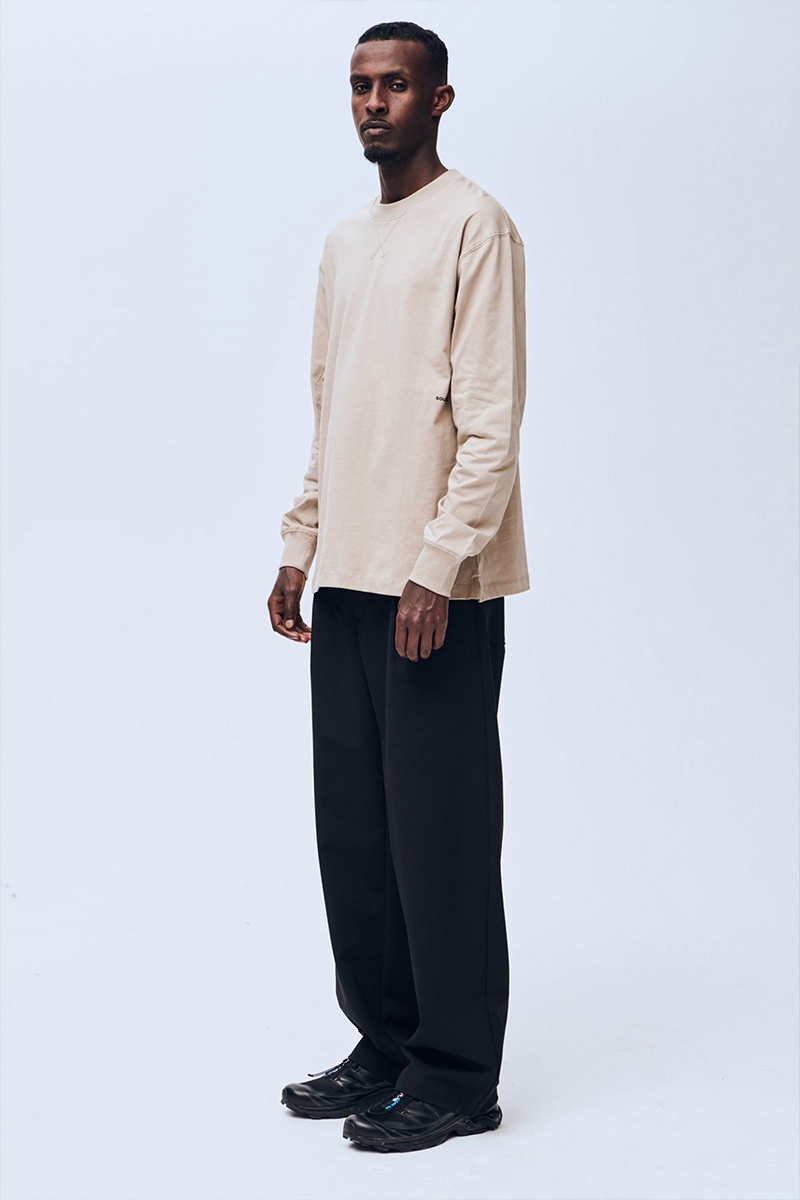 Soulland Dima LS Tee - Beige