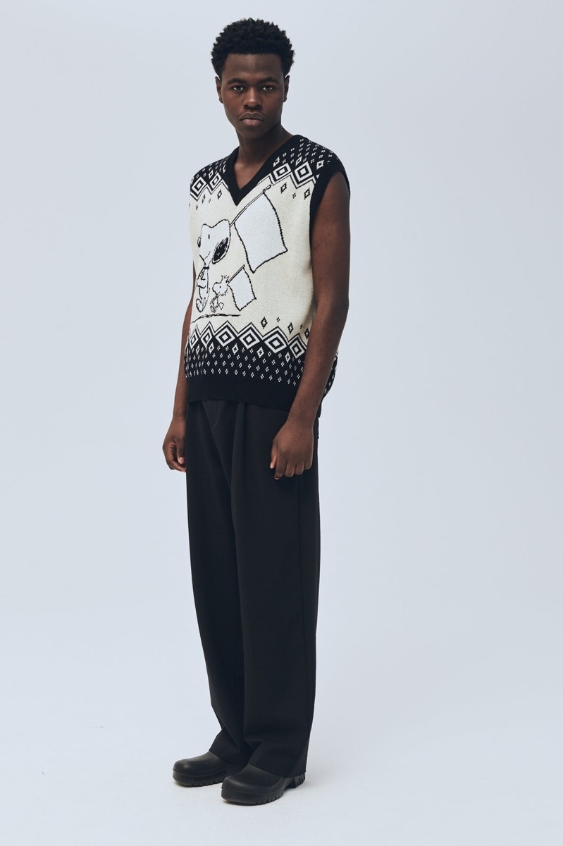 Soulland x Peanuts Kieran Vest - Black/White