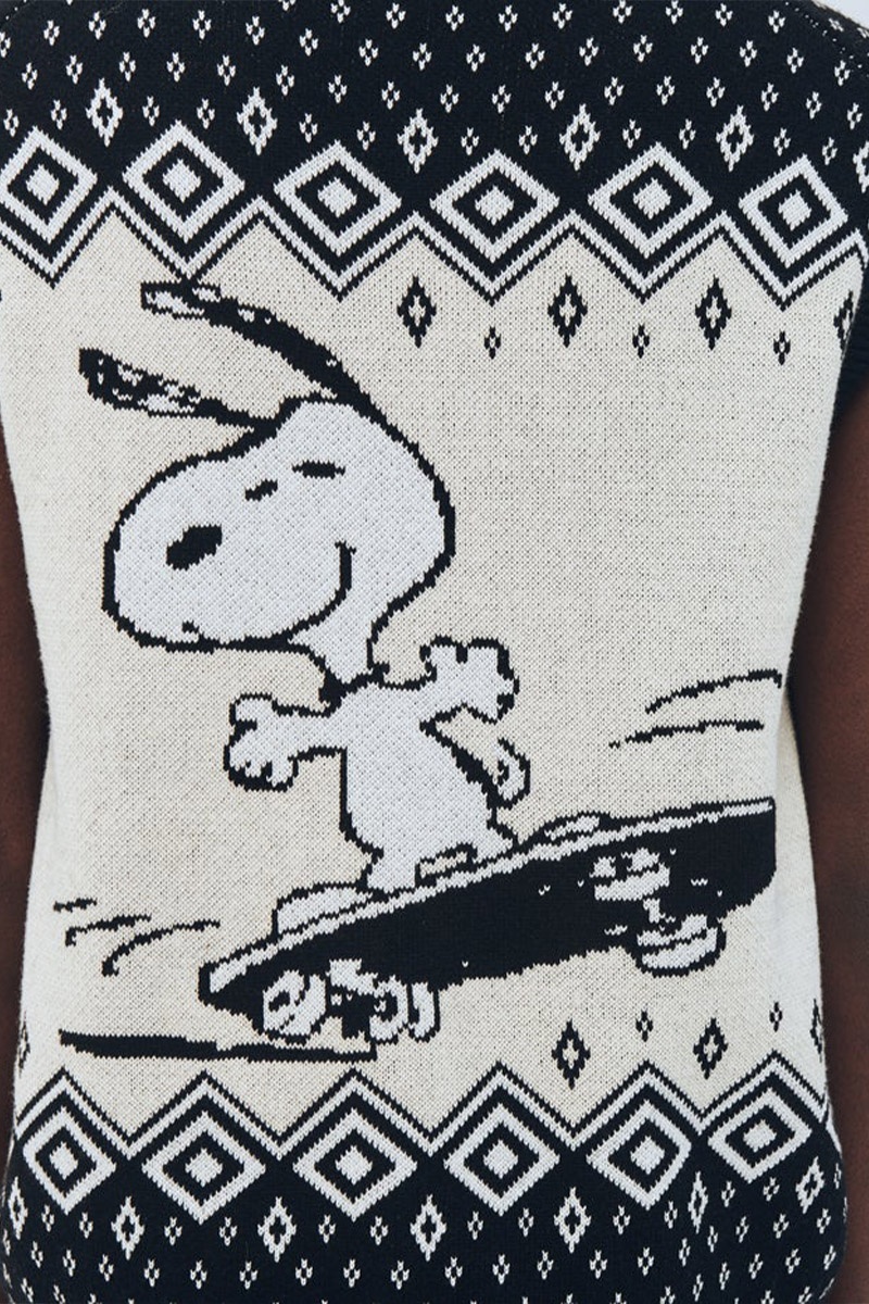 Soulland x Peanuts Kieran Vest - Black/White