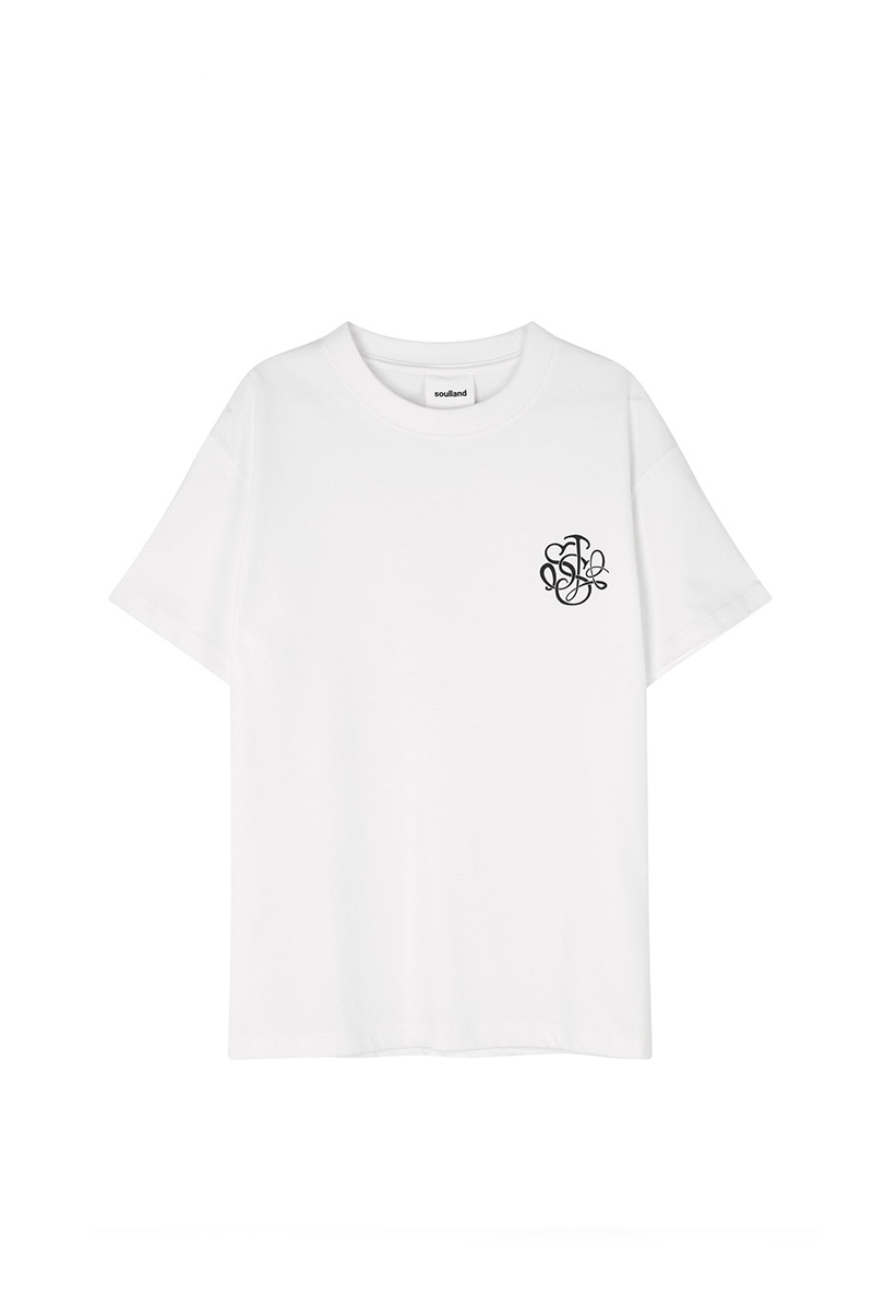 Soulland Monogram Tee - White