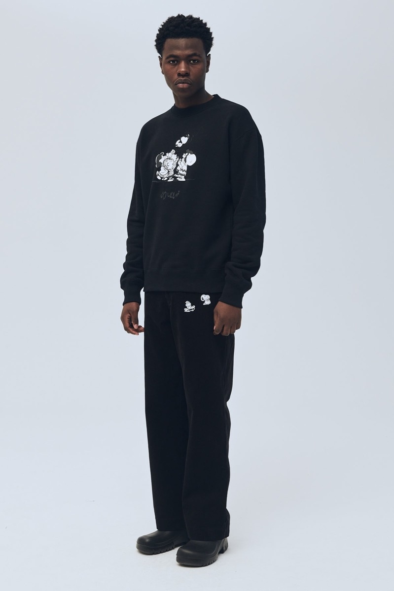 Soulland x Peanuts Vernon Sweatshirt - Black