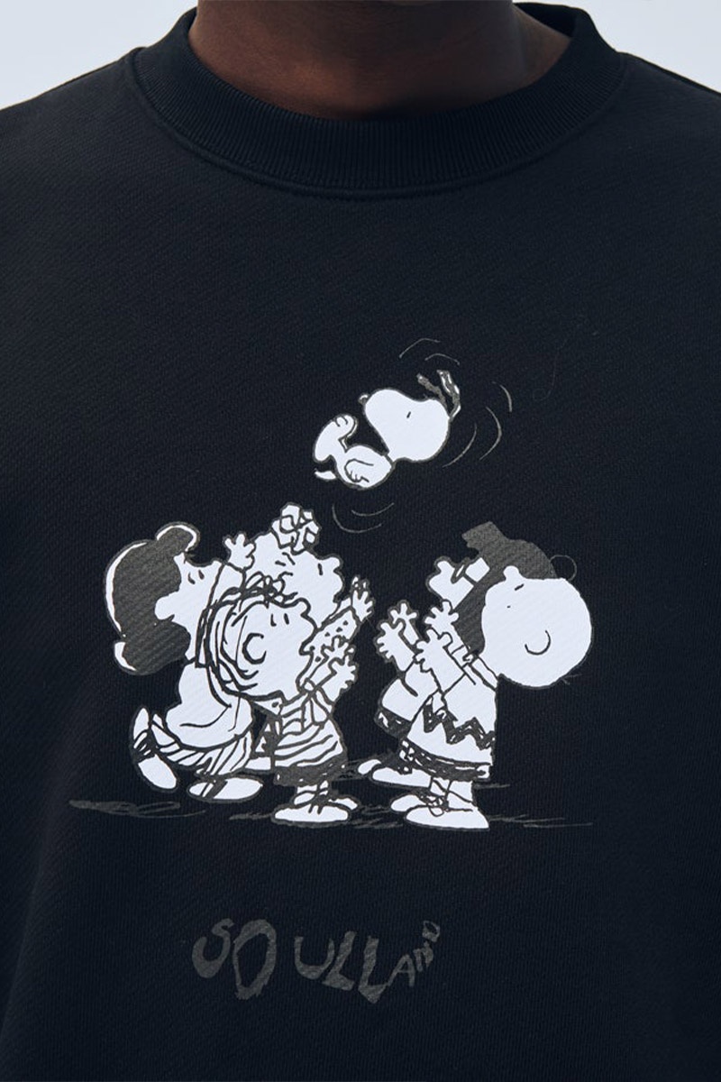 Soulland x Peanuts Vernon Sweatshirt - Black