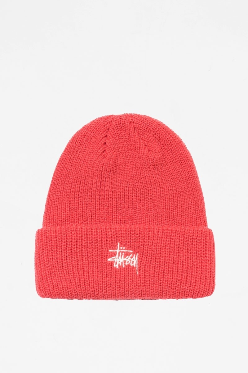 Stussy Basic Cuff Beanie - Coral
