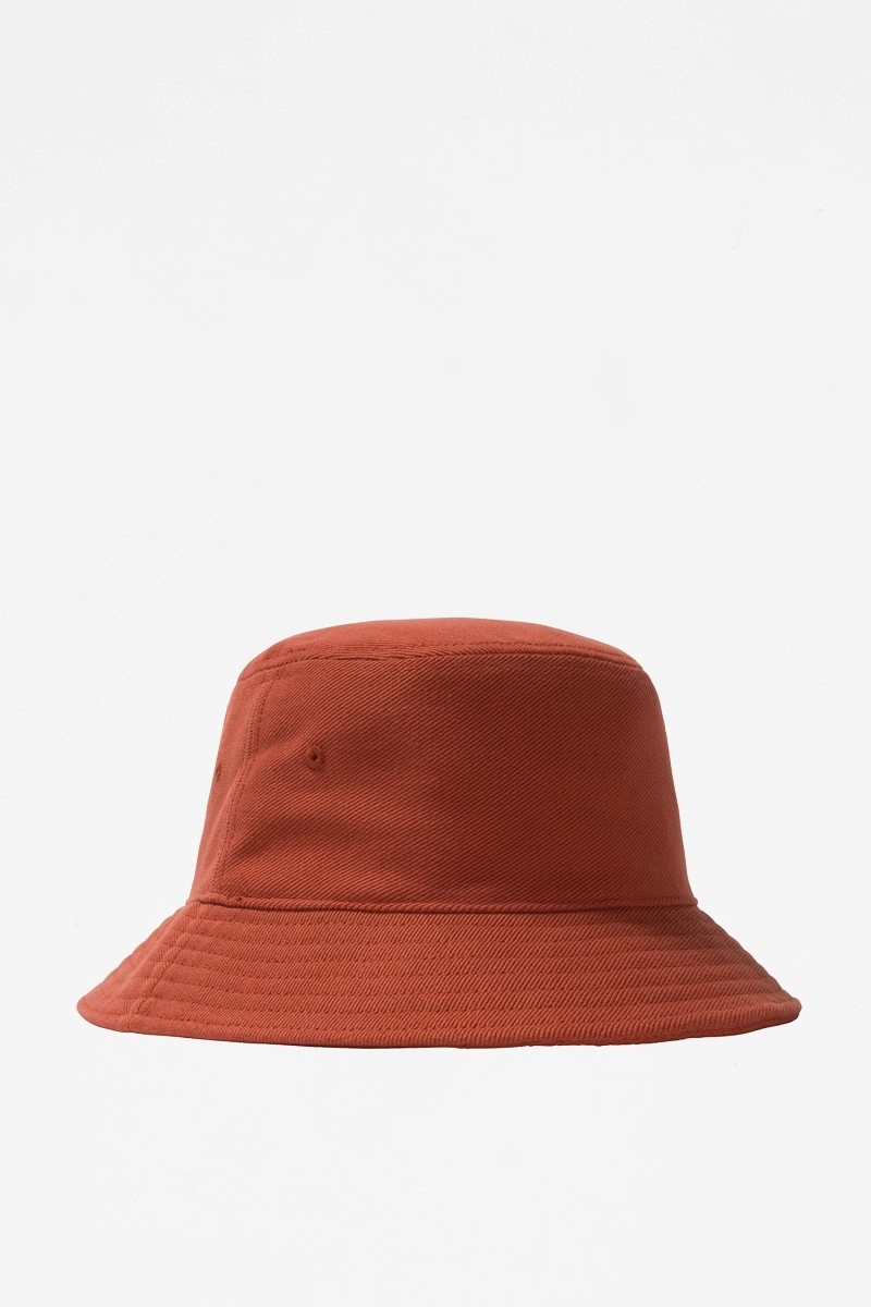 Stussy Big Logo Twill Bucket Hat - Orange