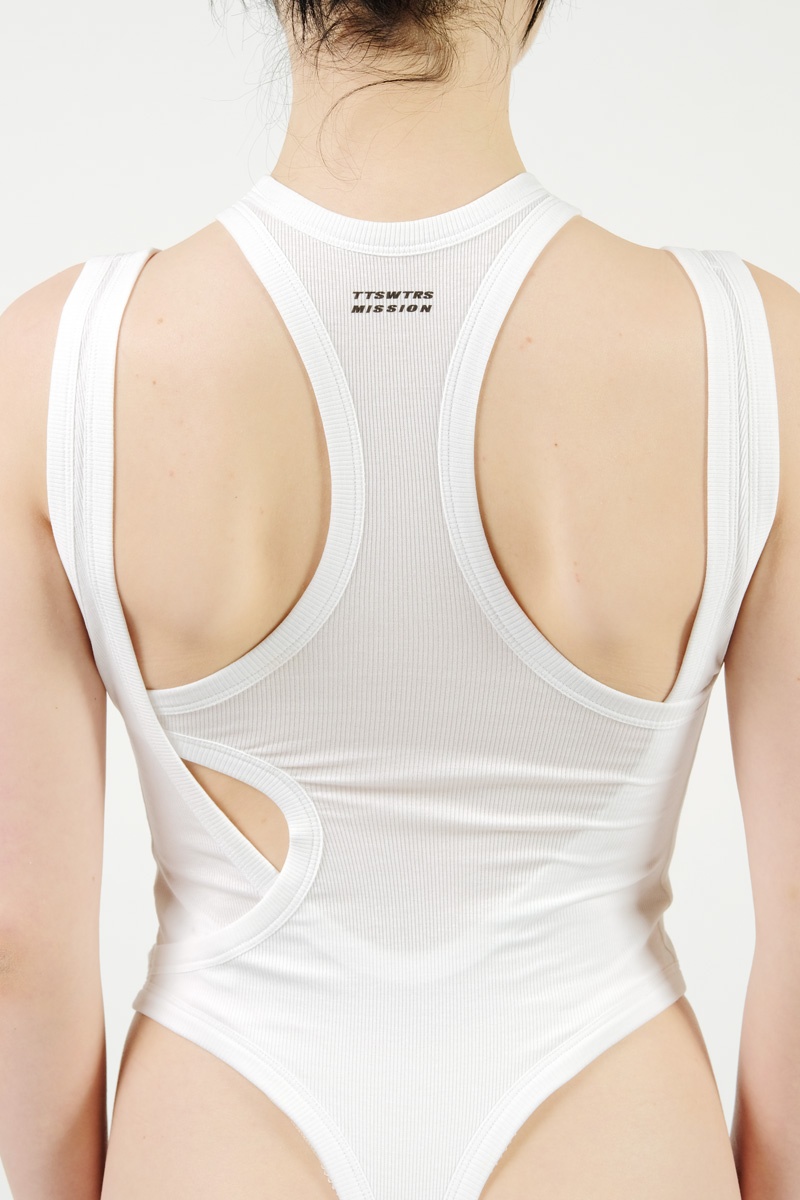 TTSWTRS Rib Bodysuit - White