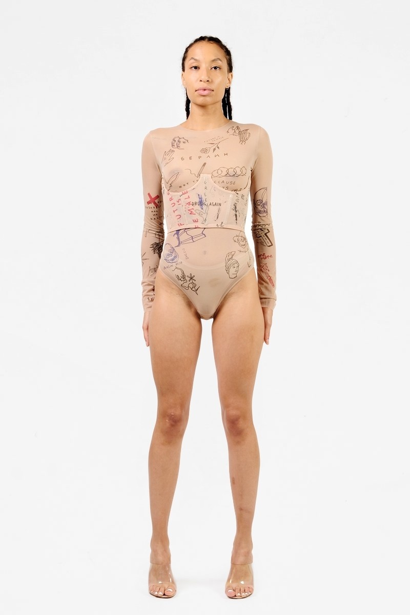 TTSWTRS Mesh Corset Berlin - Beige