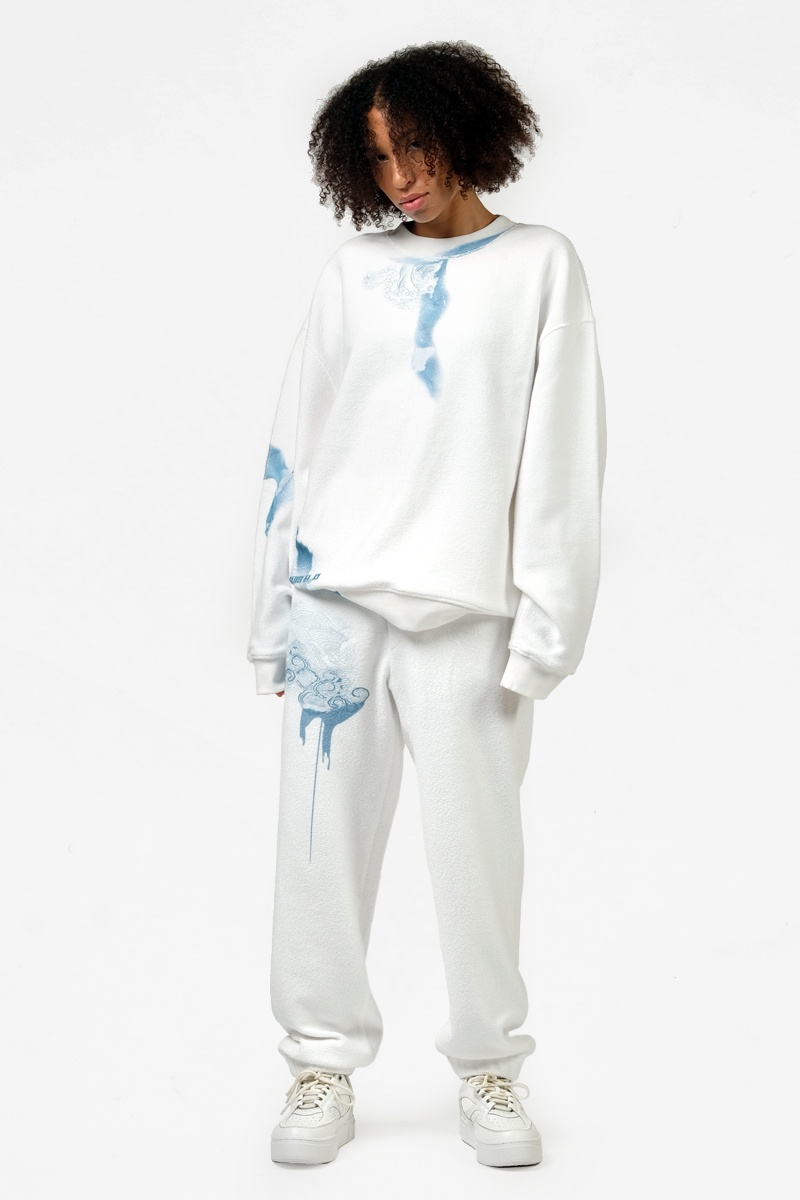TTSWTRS Sweatpants Je Suis H2O - Milk White